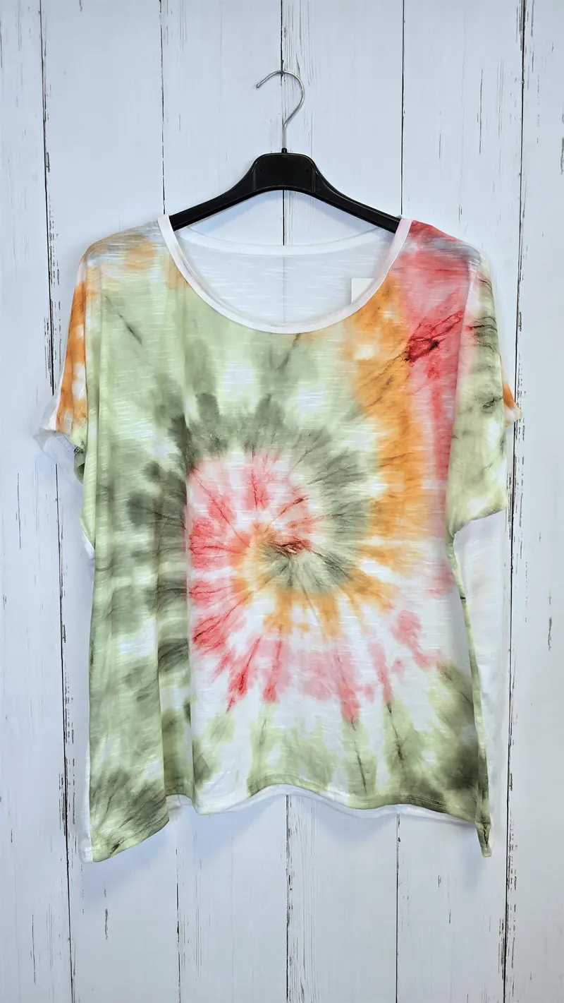 Cindie topp Tie Dye grønn