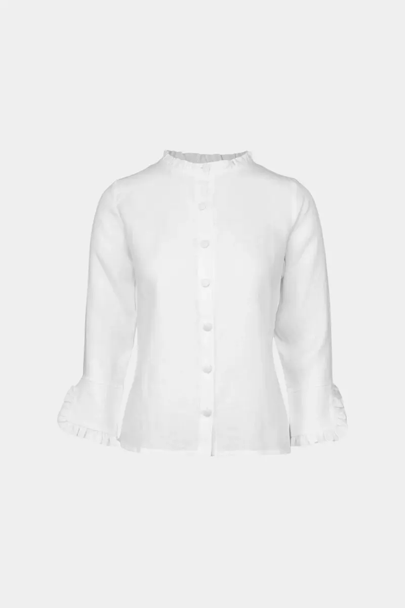Clarion Linen Shirt White
