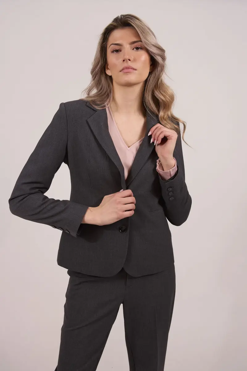 Classic blazer Grey Mel.