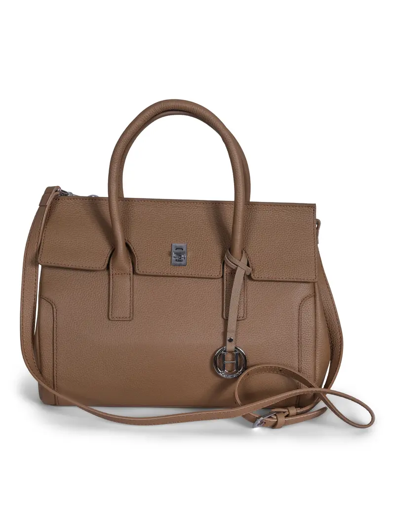 Classic fashion leather bag Dark Brown