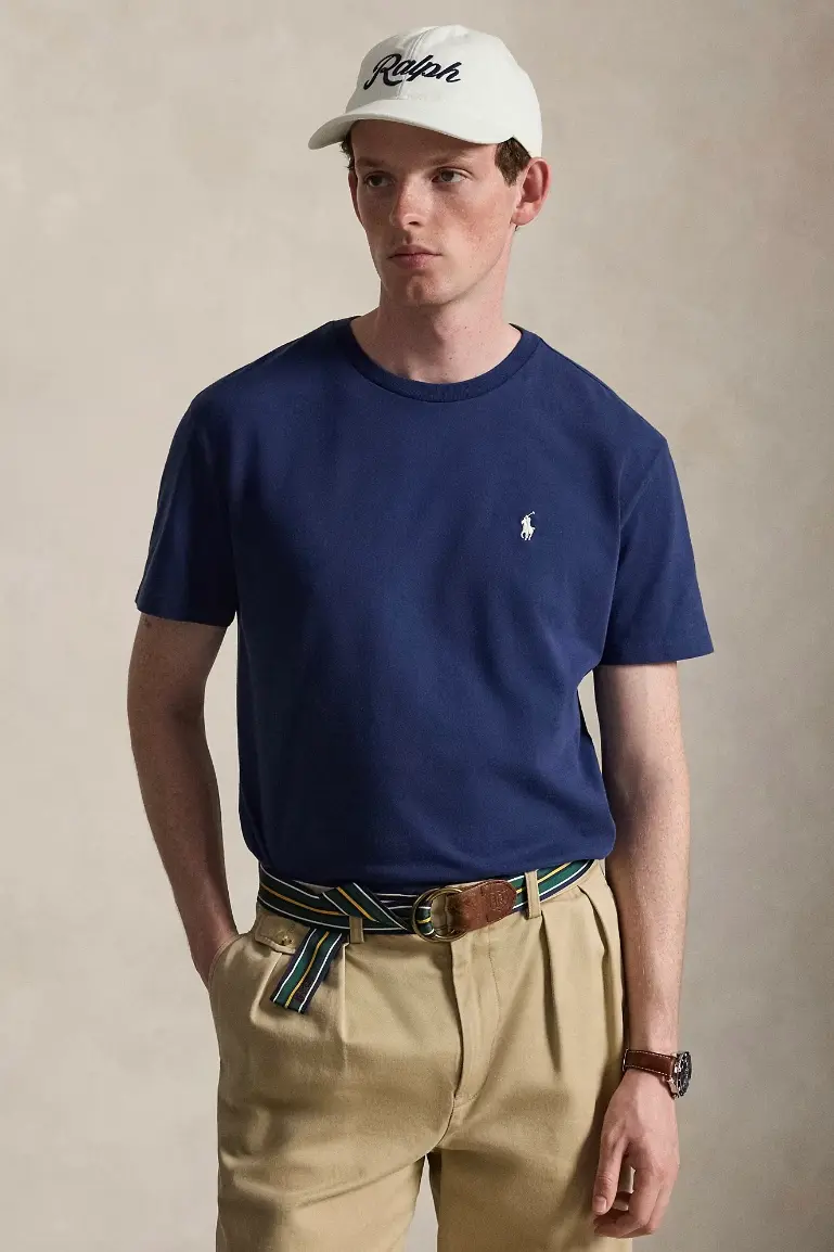 Classic Fit Jersey T-Shirt Cruise Navy