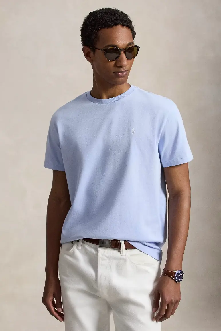 Classic Fit Jersey T-Shirt Pebble Blue