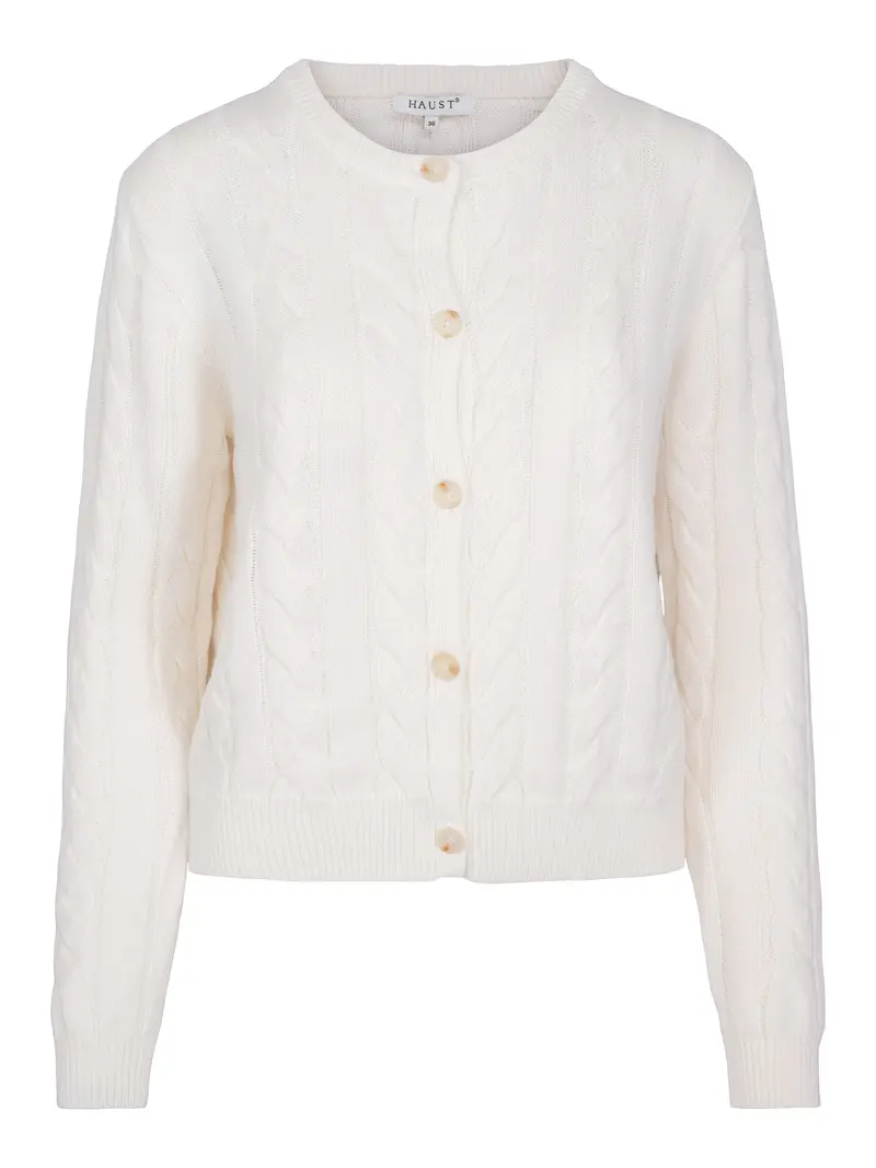 Classic knitted cardigan Creme