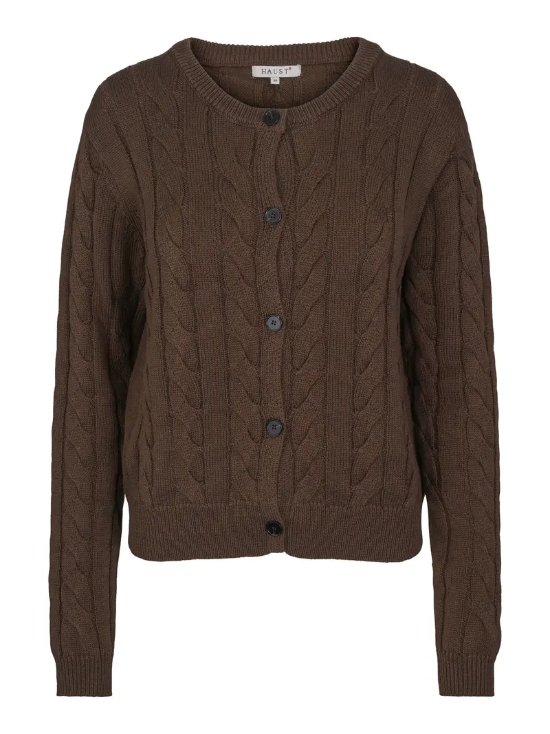 Classic knitted cardigan Olive