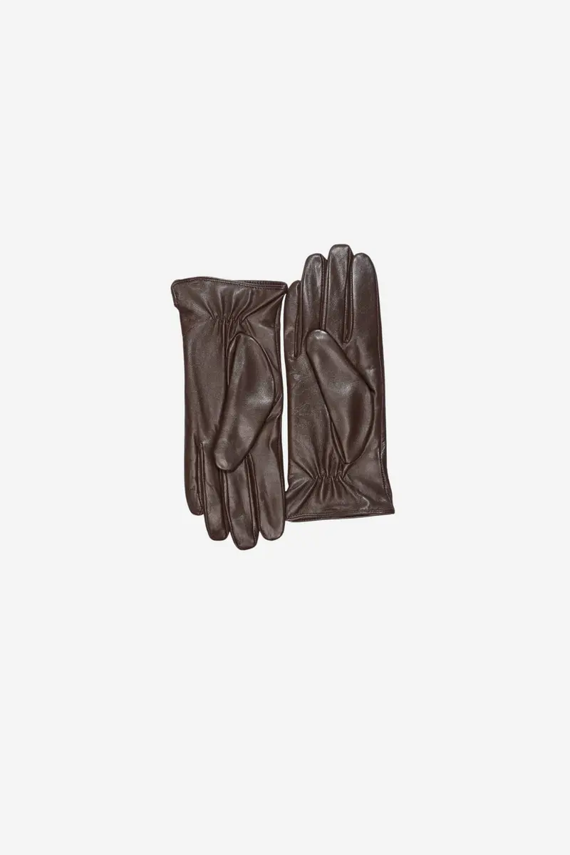 Classic Leather Gloves Cognac