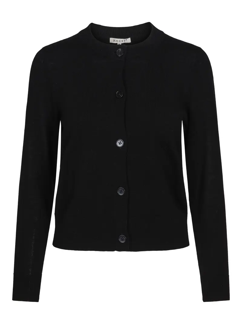 Classic merino cardigan Black