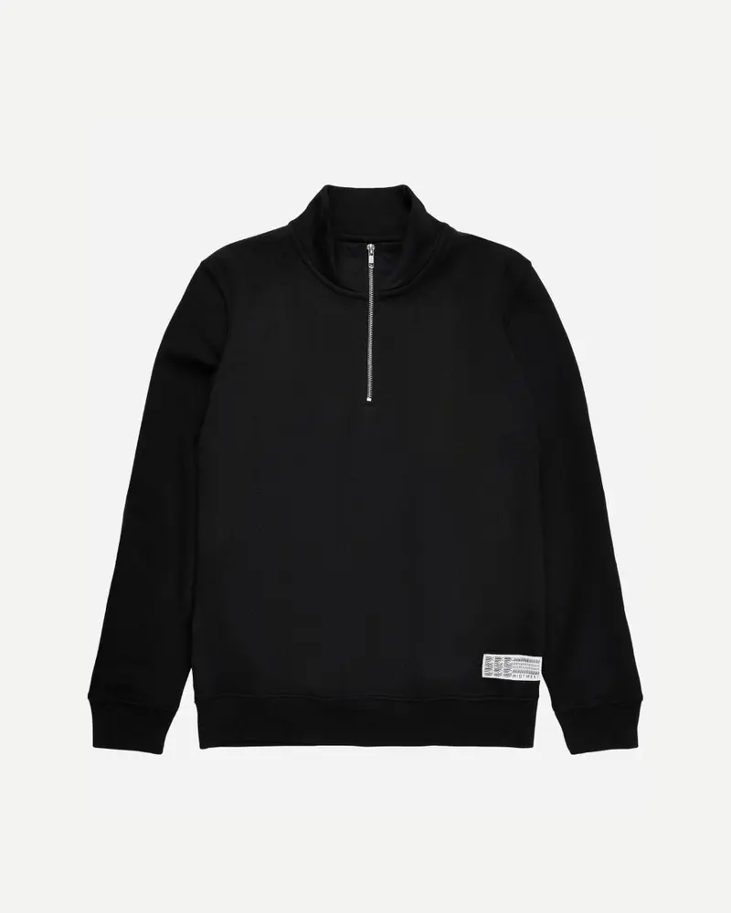 Cloudy Half Zip - Black