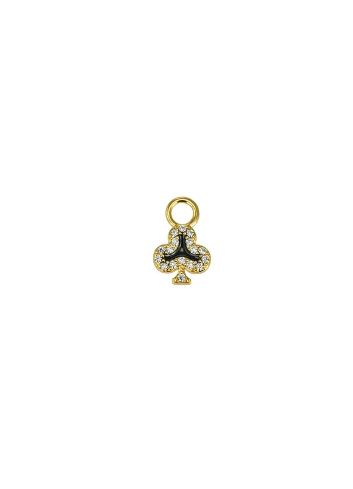 Clubs charm Enamel