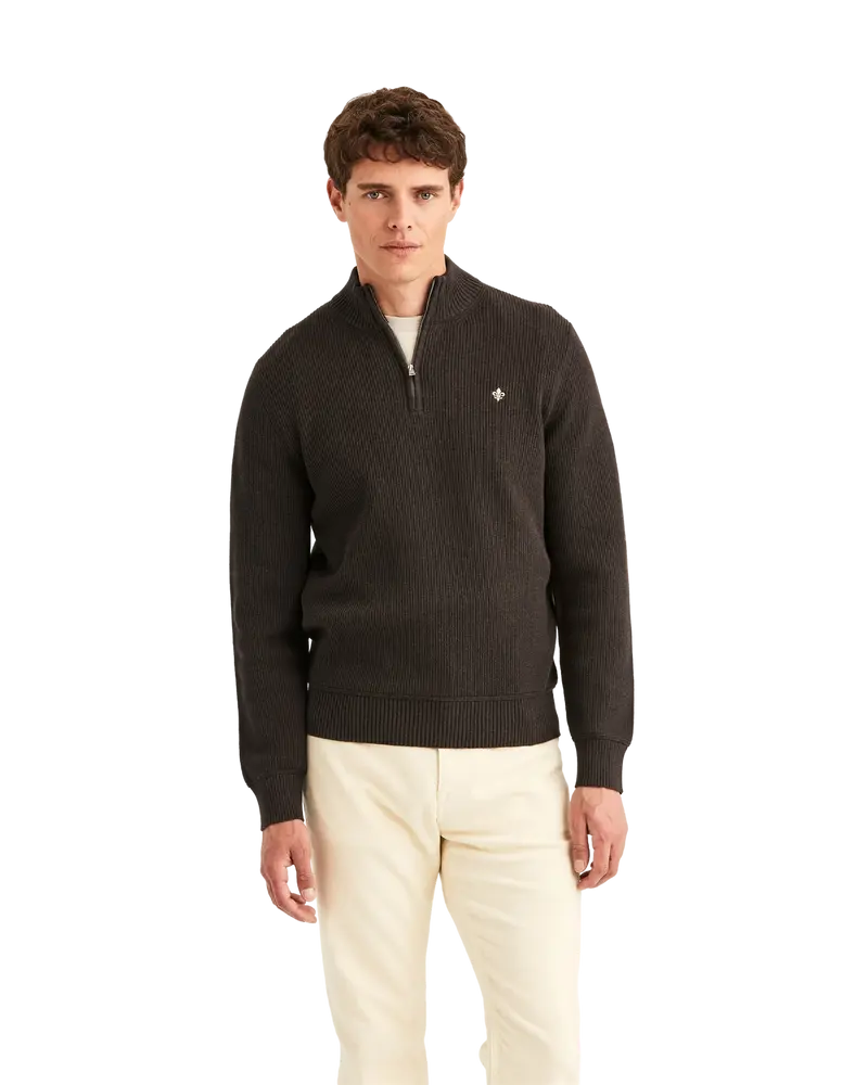 Colin Half Zip Brown