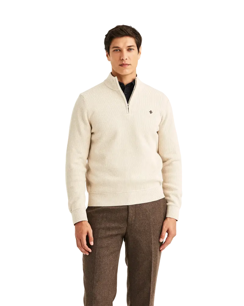 Colin Half Zip Khaki