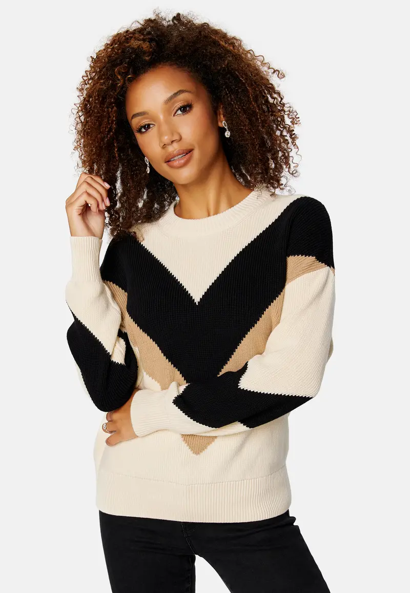 Color Block C-Neck
