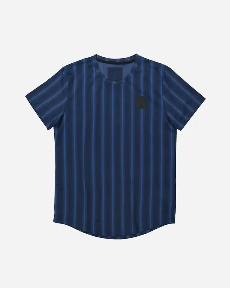 Combat SS Tee 3508 - Navy Stripe