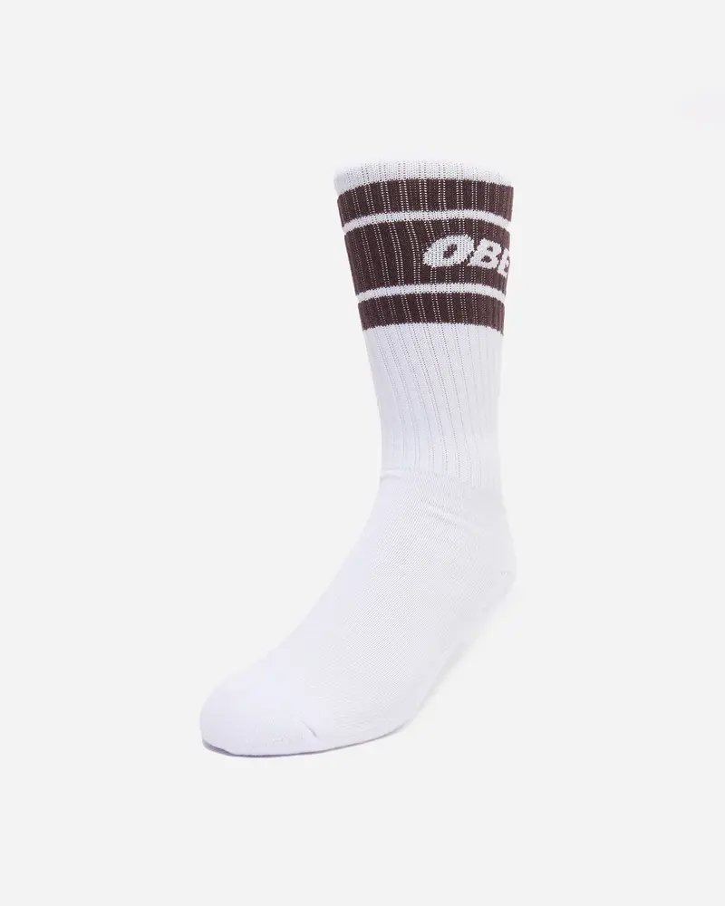 Cooper Ii Socks - White / Java Brown