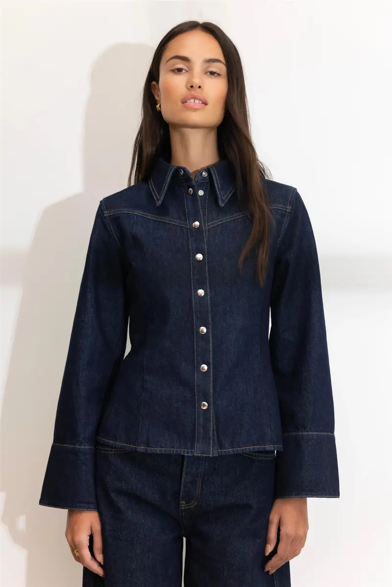 Cora Shirt - Dark Blue