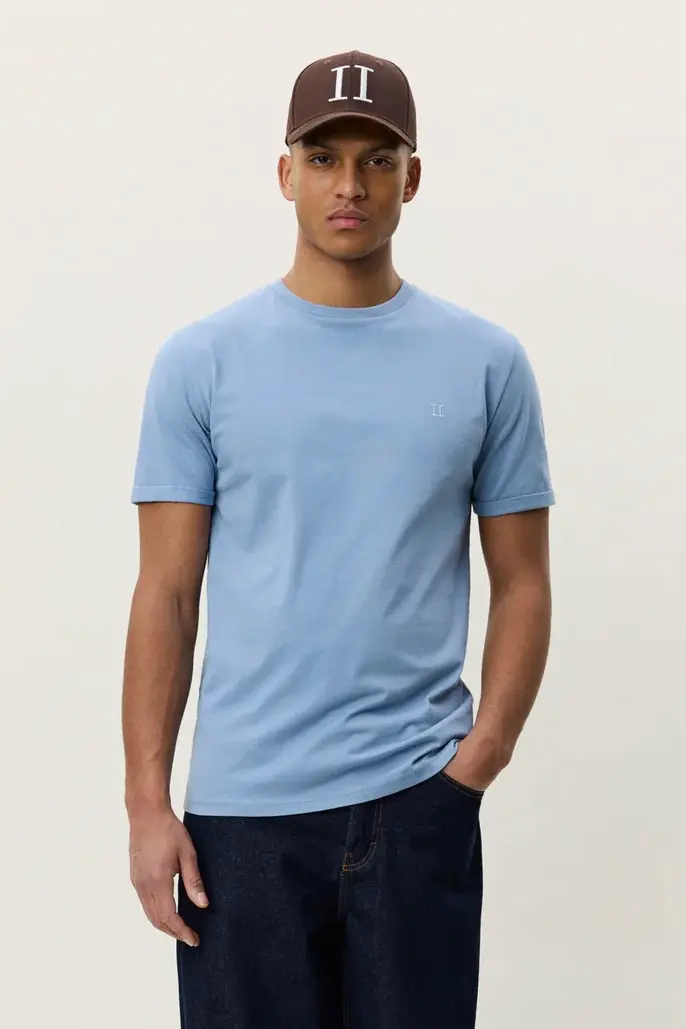 Core Contrast T-Shirt Faded Denim Blue