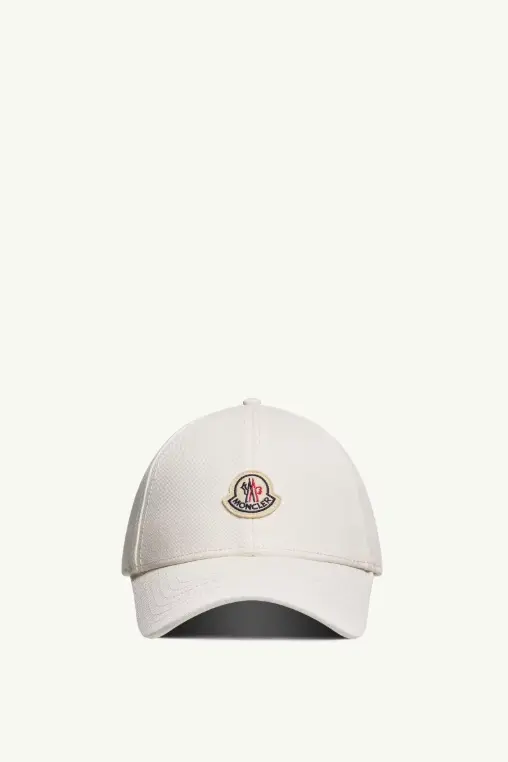 Cotton Gabardine Baseball Cap White
