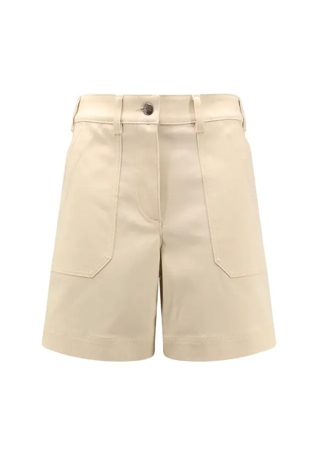 Cotton Gabardine Bermuda Shorts