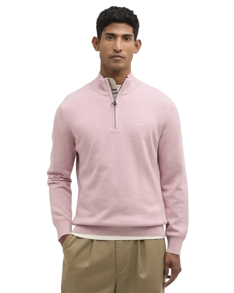 Cotton Quarter-Zip Jumper