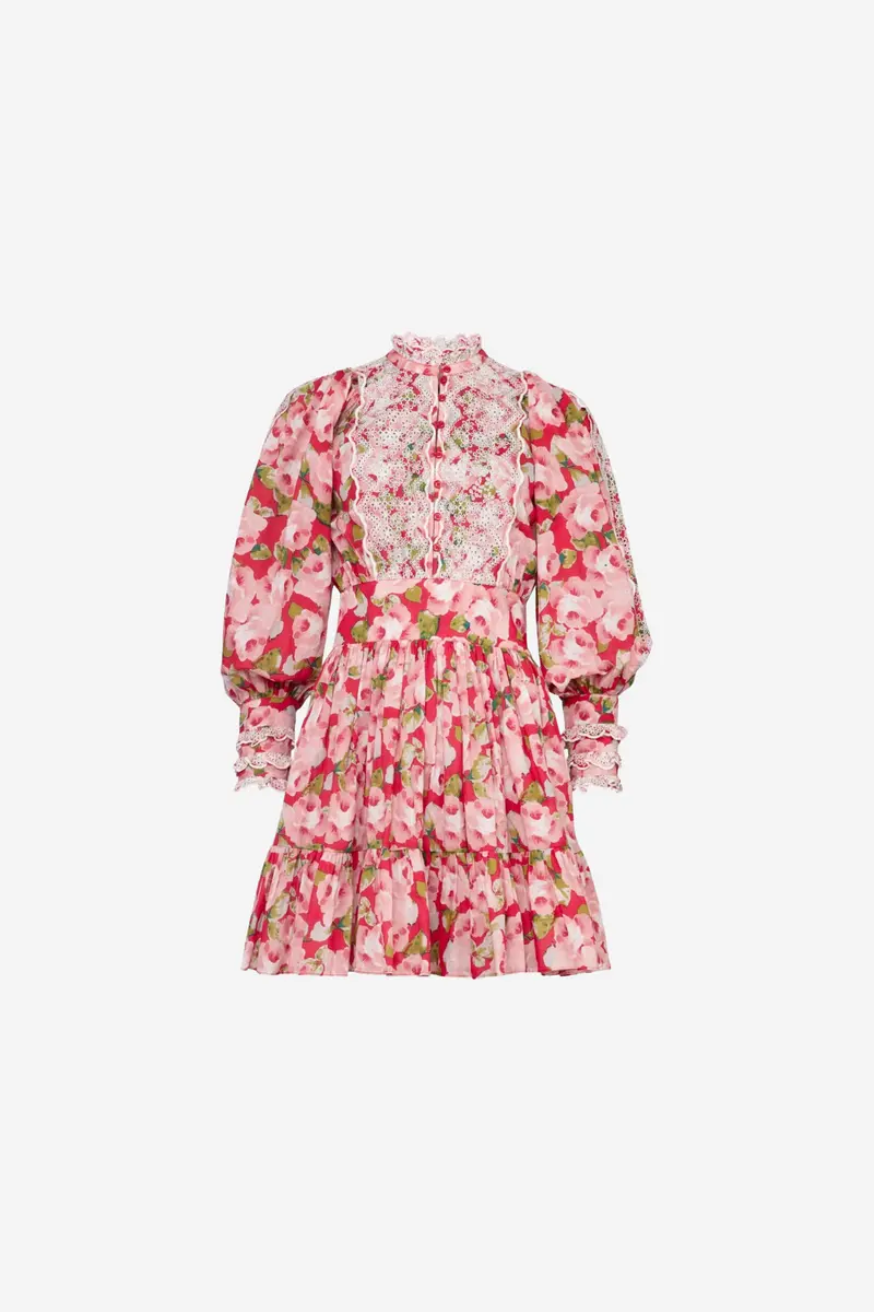 Cotton Slub Mini Dress Romace