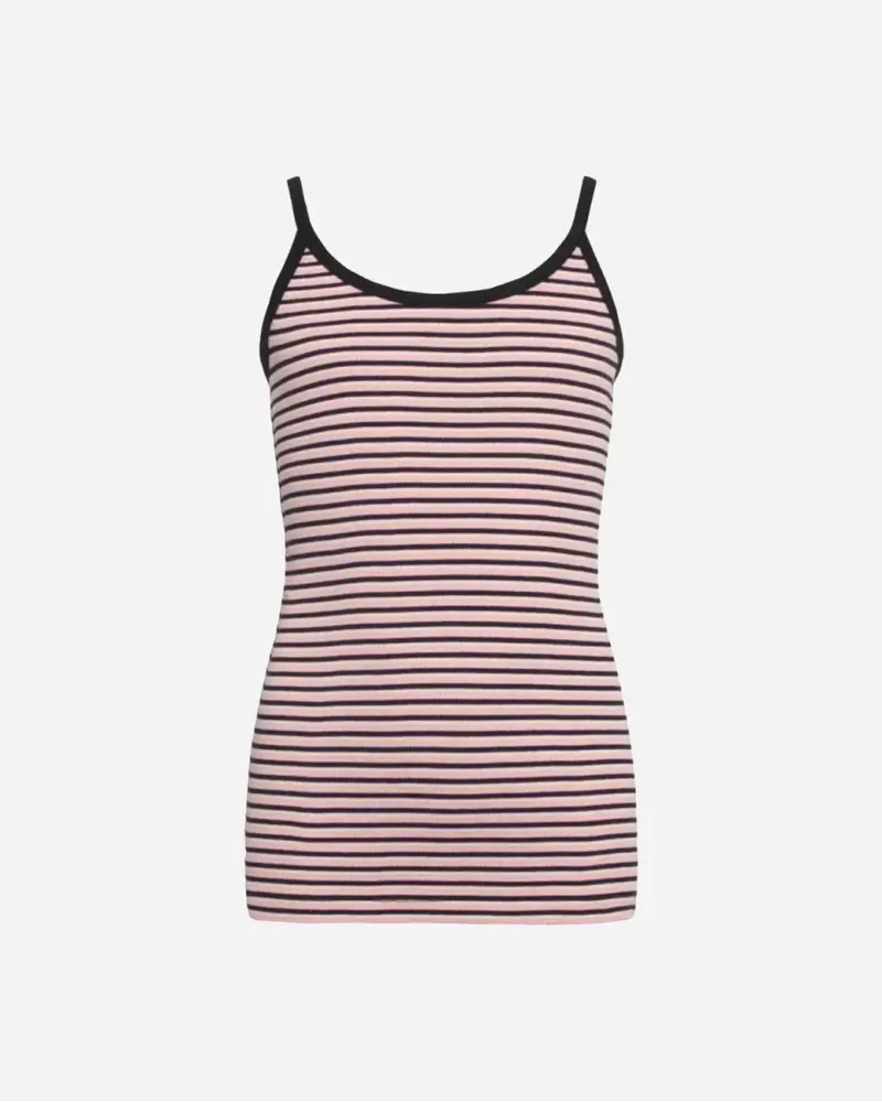 Cotton Stripe Trilina Top - Pink Multi