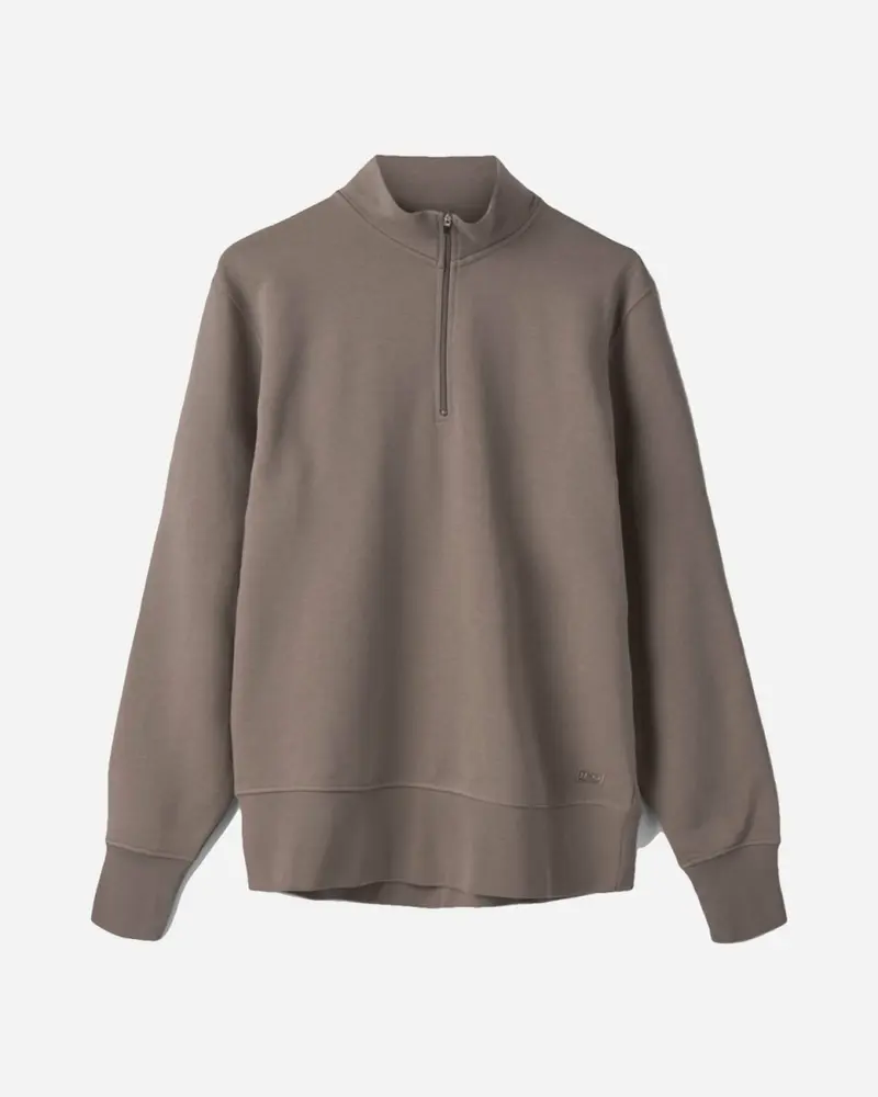 Couch Sweat Half Zip - Walnut