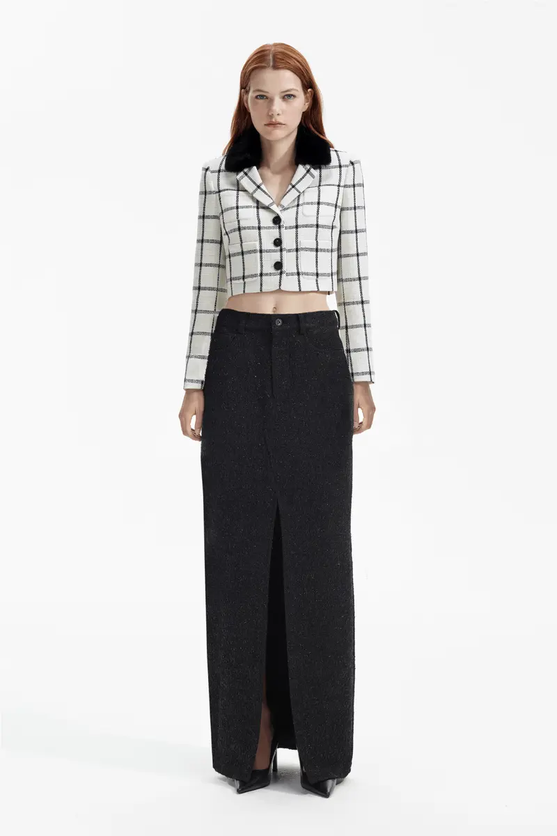 Cream Check Jacket