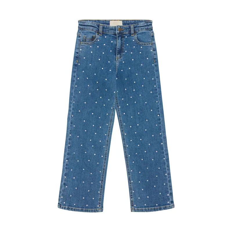 Creamie Jeans Denim Rhinestones