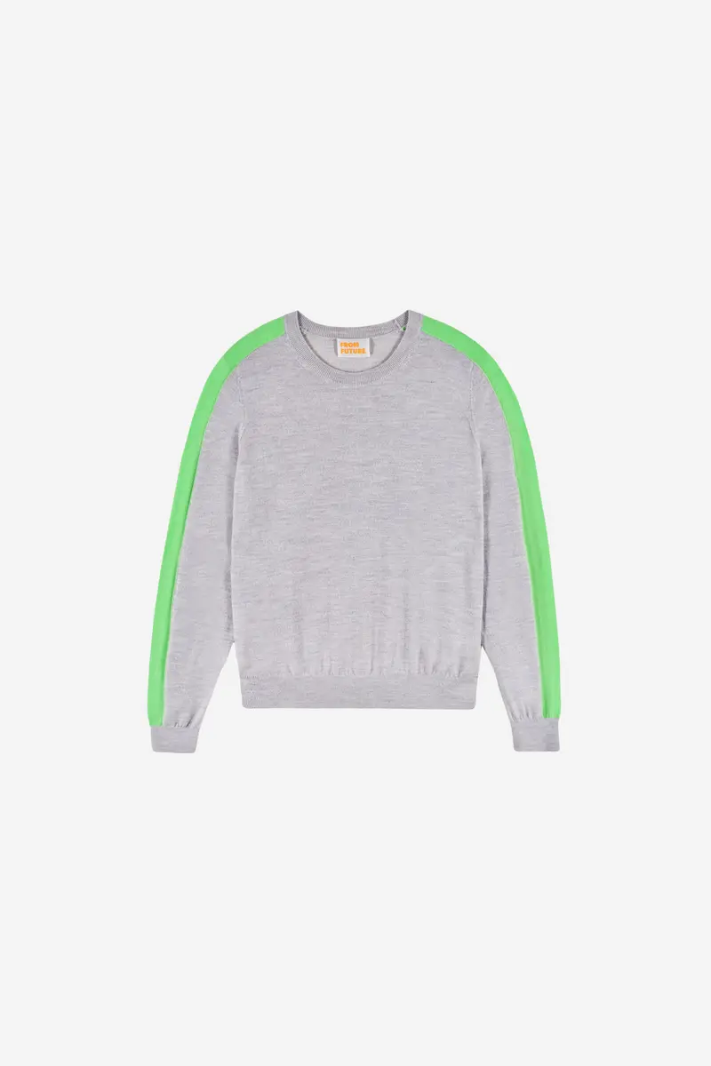 Crewneck Sweater Gris Chine Clair