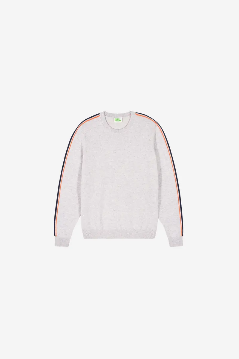 Crewneck Sweater Multi Gris Chine Clair