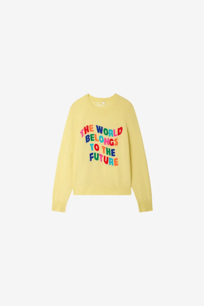 Crewneck Sweater Star Yellow