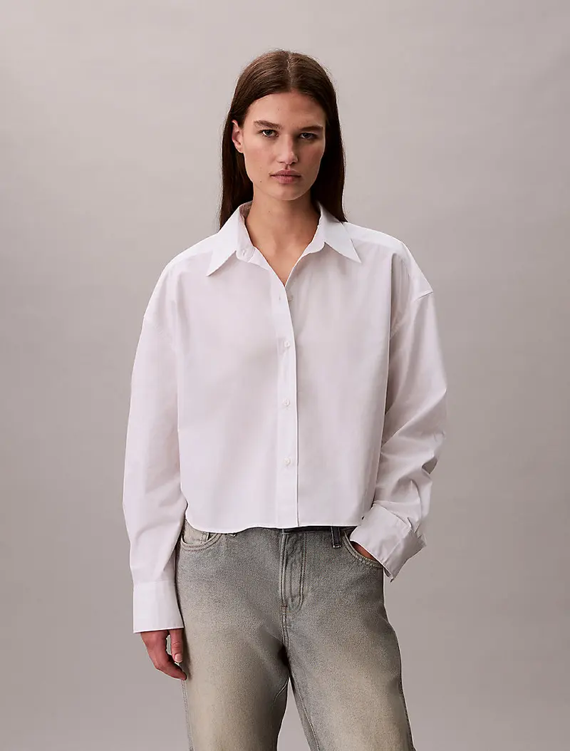 Crisp Poplin Oversized Cropped S