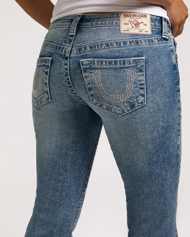 Crystal Becca Low Rise Bootcut - Medium Wash