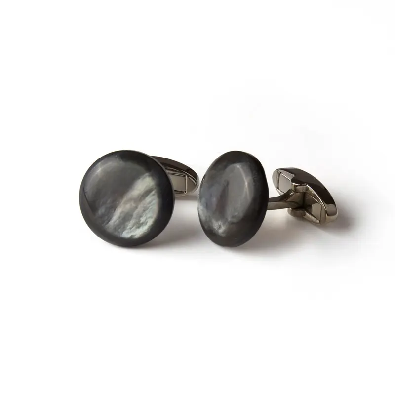 Cuff Link Mother of Pearl Grey