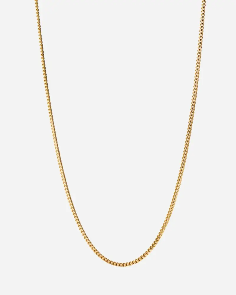 Curb Chain 55 cm - Gold Plated