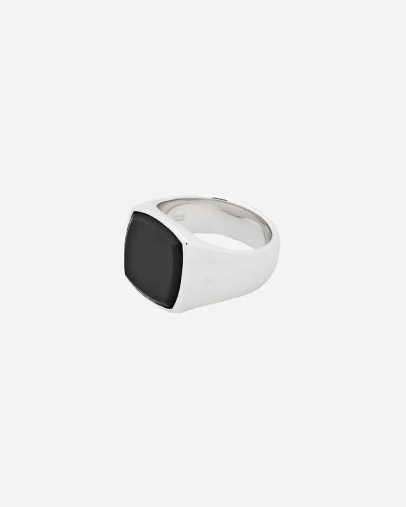 Cushion Black Onyx - Sterling Silver
