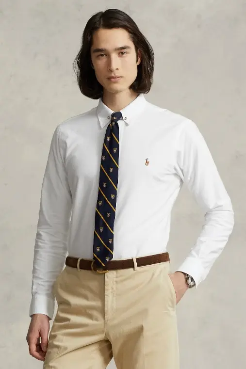 Custom Fit Oxford Shirt White
