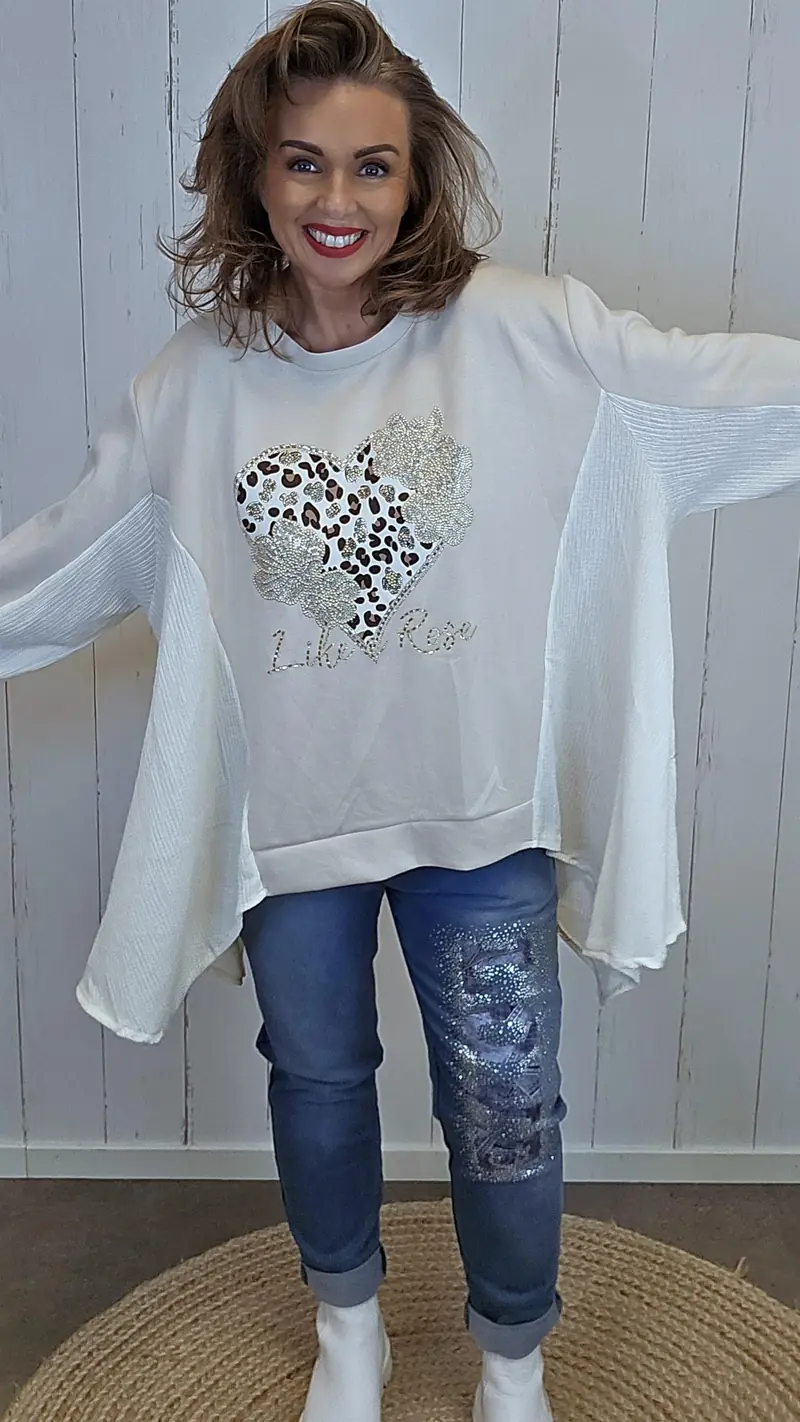 Dahlia topp beige