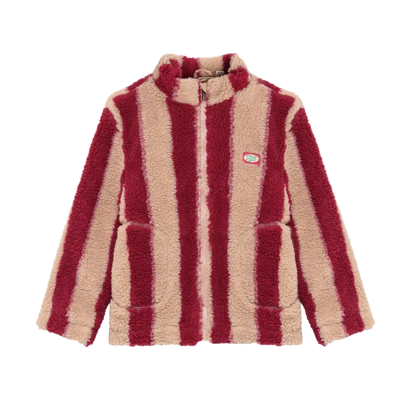 Daily Seven Teddy Jakke Striper