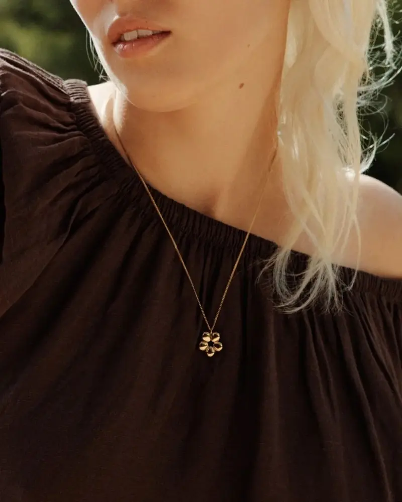 Daisy Necklace M Gold