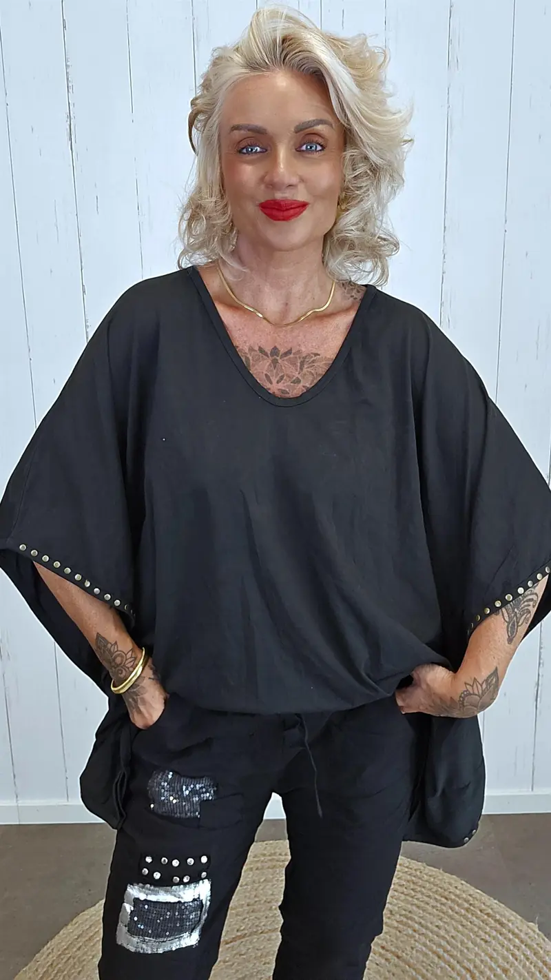 Dakota oversized topp svart