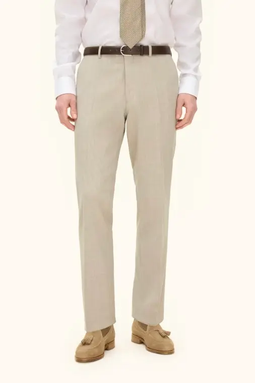 Dandy Wool Trousers Box Beige