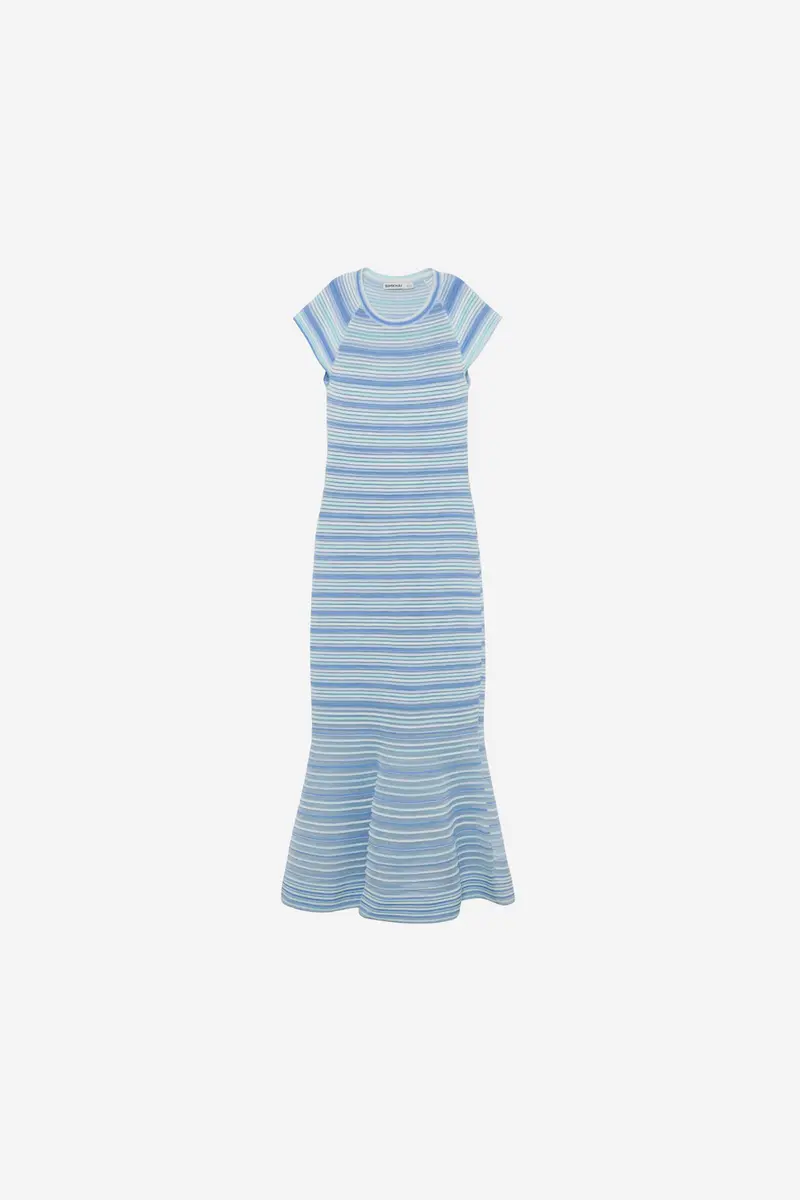 Danica Knit Midi Dress Periwinkle Multi