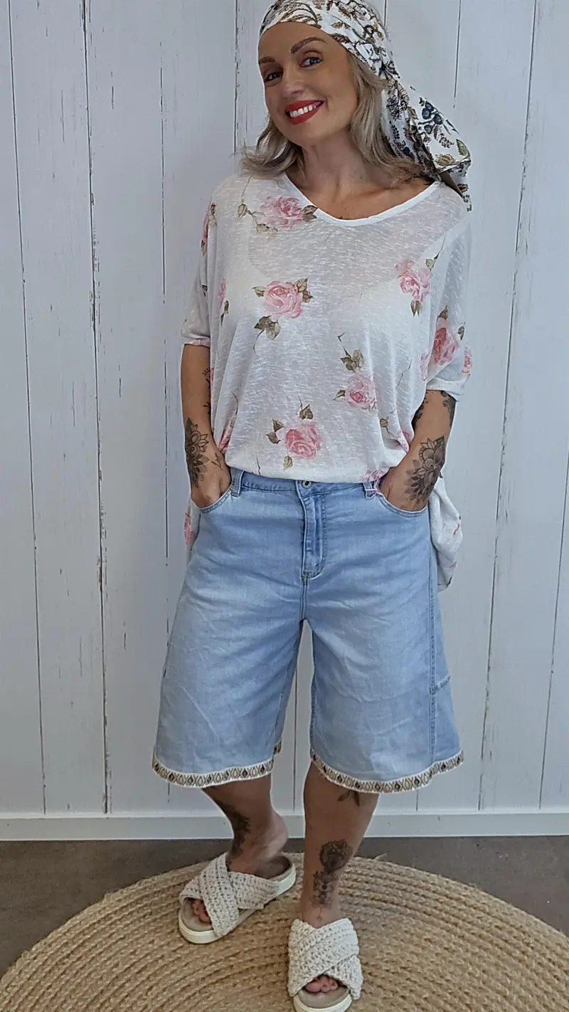 Della denim shorts