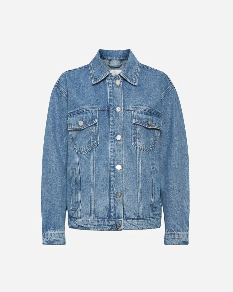 DenaGZ Denim Jacket - Washed Mid Blue