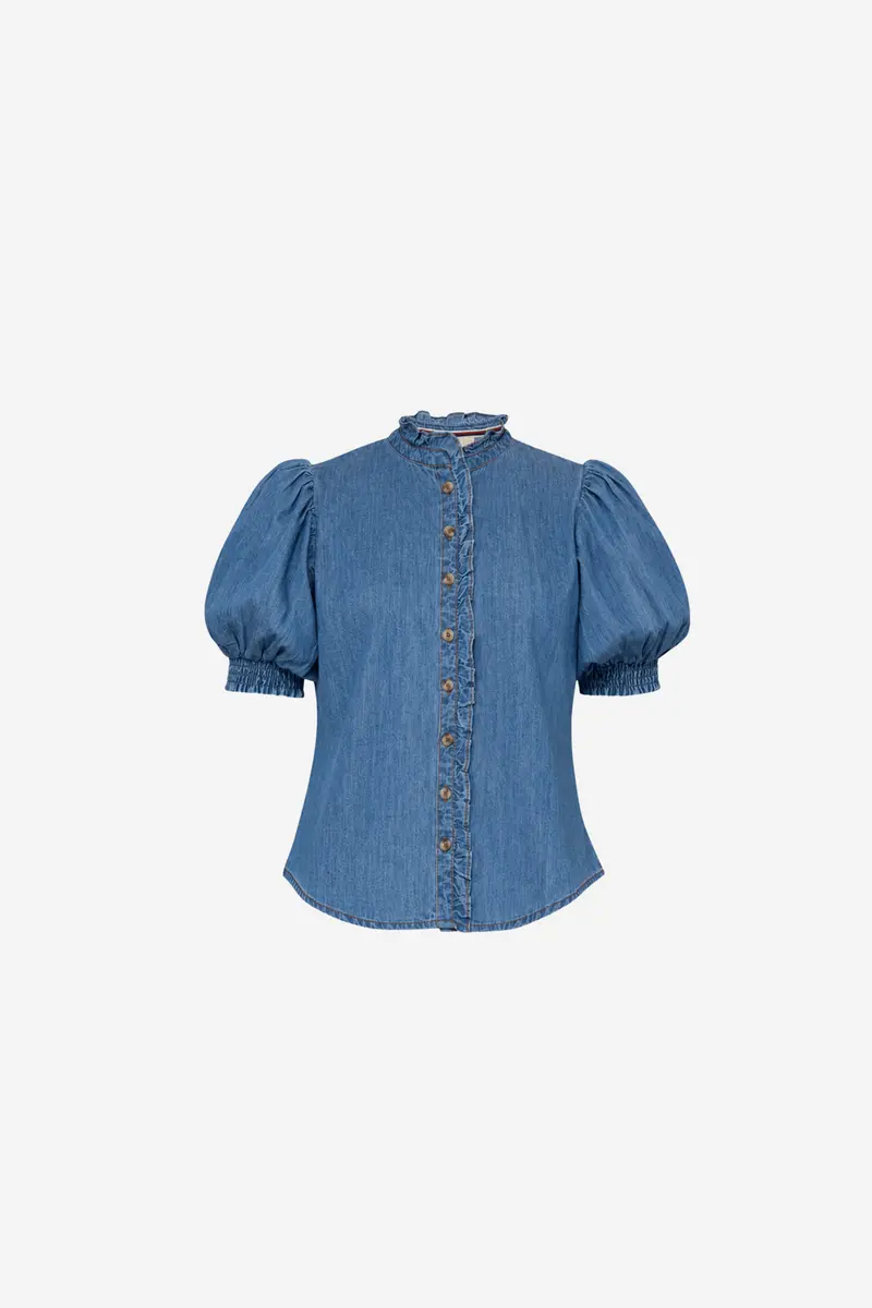 Denim Blouse Dark Blue