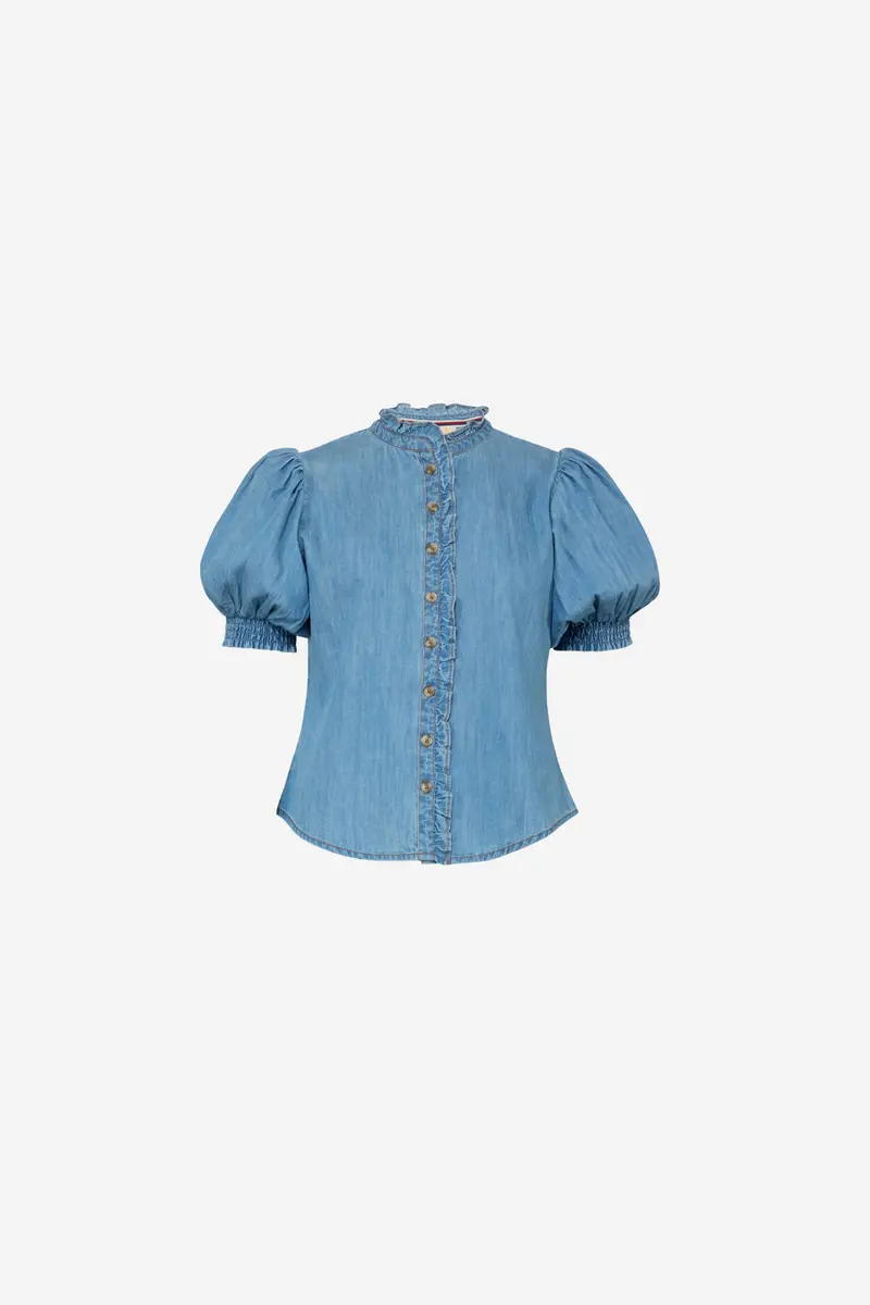 Denim Blouse Light Blue