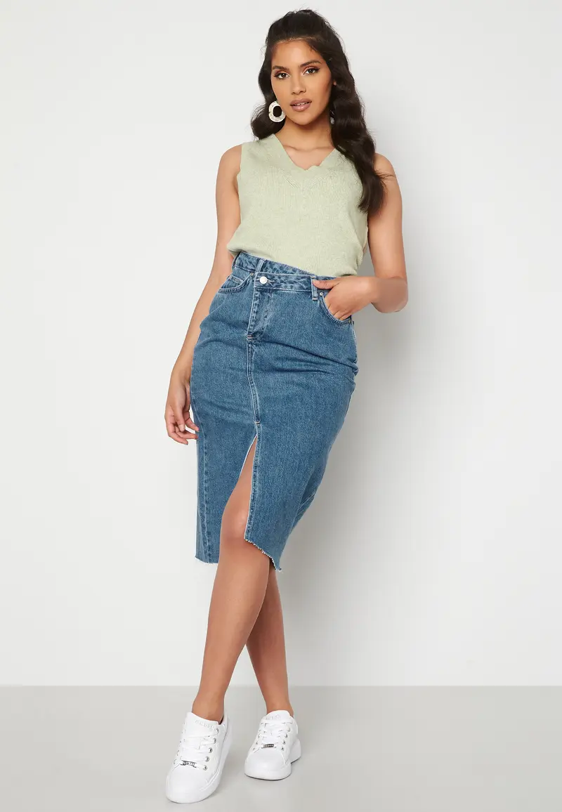 Denim Midi Skirt