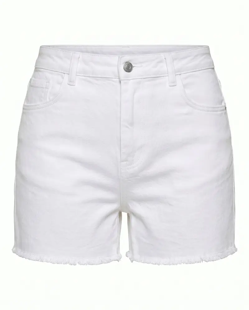 Denim Shorts White
