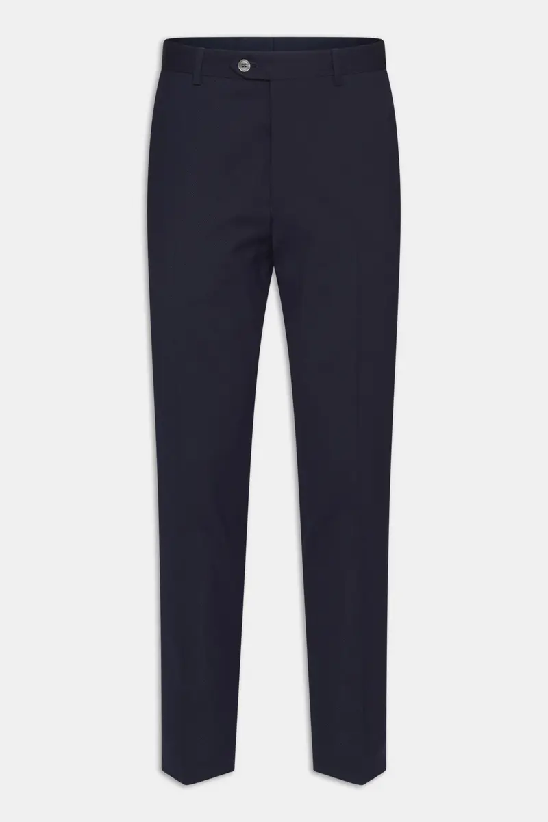Denz Wool Trousers Dark Blue