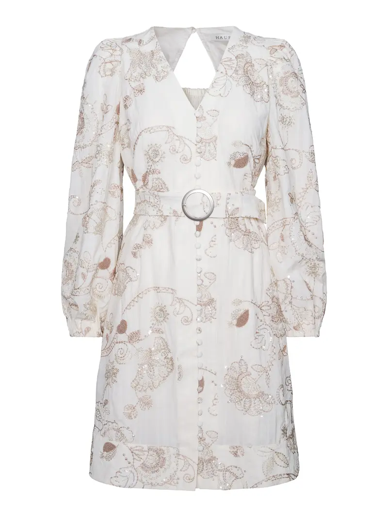 Detailed dress Sand